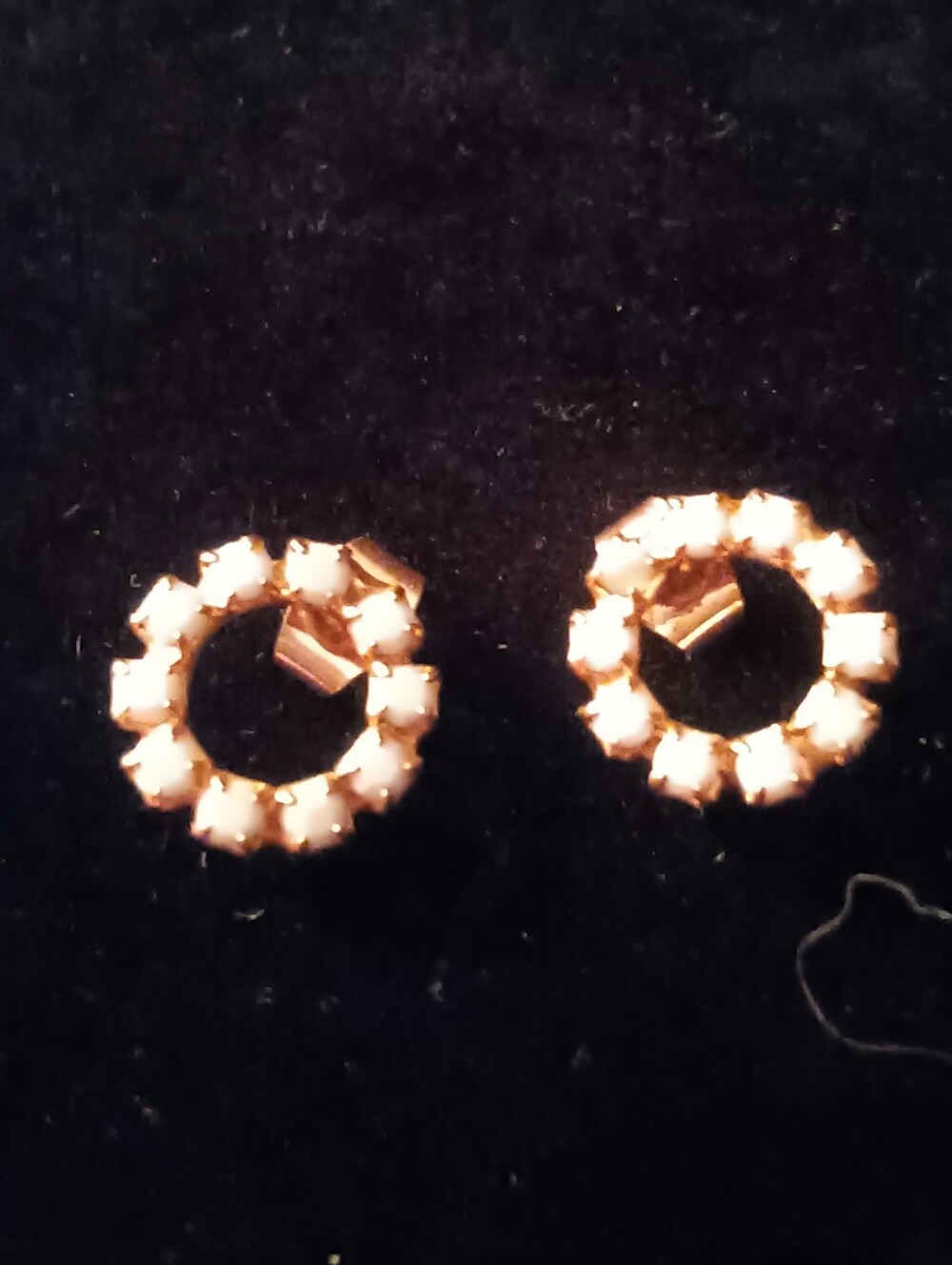 🎁Gold Circular Opal-Style Stud Earrings - Women Jewelry